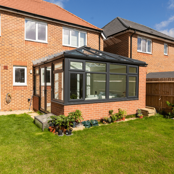 wendland anthracite conservatory with glass roof