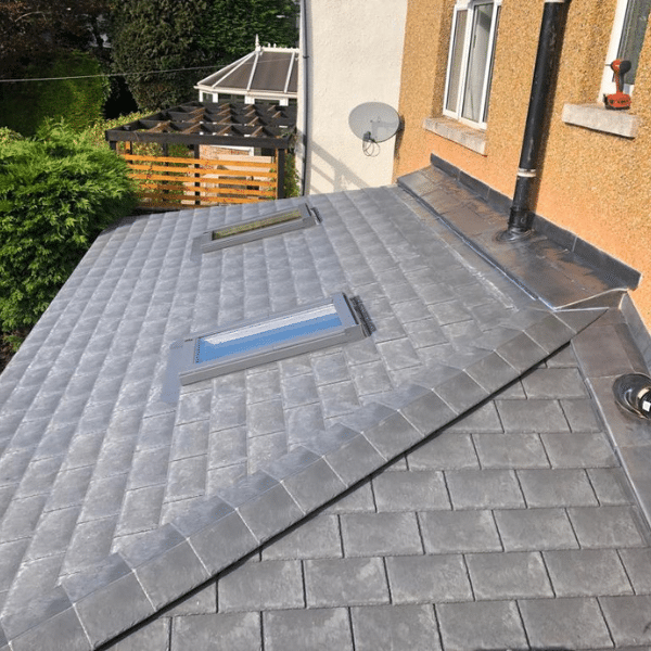 tiled conservatory roof with two opening vents